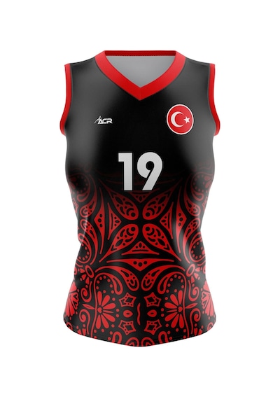 Acr Giyim Voleybol Forması Model 720 - Kişiye Özel İsim Ve Numara Yazılabilir, Dijital Baskı Tasarım Tek Üst