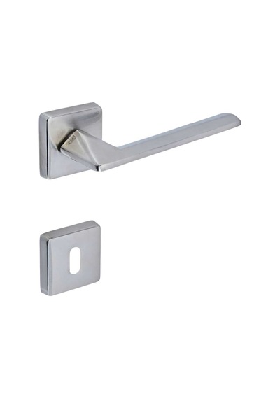 Sese Eliz Modeli Rozetli Oda Kapı Kolu Inox Renk 200-201r-01-53