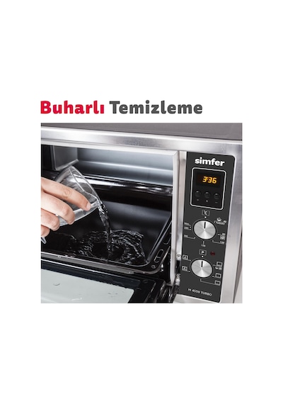 Simfer 4242 Beyaz 42 LT Turbo Fan Mini / Midi Fırın - 6 Fonksiyon,Yoğurt Yapma, Buz Çözme & İç Aydınlatma