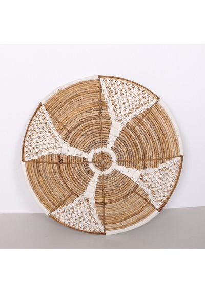 Peru 60x13 Cm Çap- Doğal Abaka Duvar Tabağı
