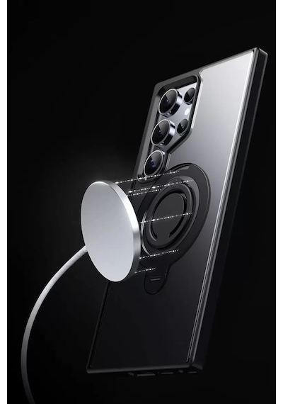 Joko Samsung Galaxy S24 Avatar 360 Dönen Magsafe Kapak - Siyah