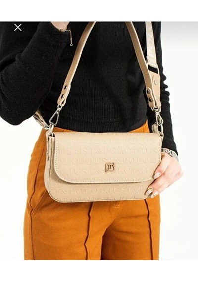 Just Polo Kadın Günlük Su Geçirmez Şık El & Omuz Çantası Shoulder Bag Kum