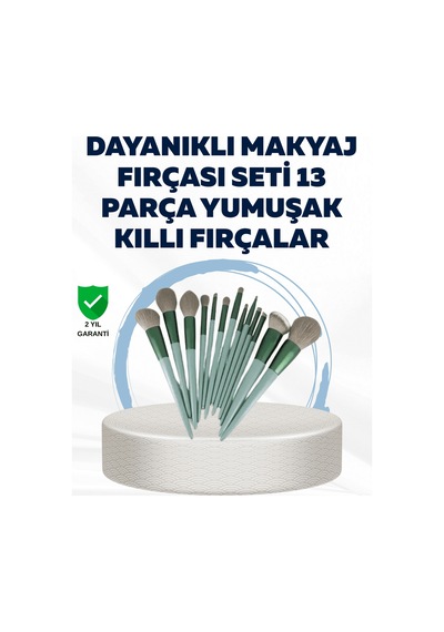 Profesyonel Kullanıma Uygun 13 Parça Makyaj Fırçası Takımı Fiber Kıllı 04795258