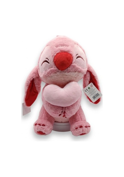 35 Cm Kalpli Stitch Peluş Oyuncak Sevimli Yumuşacık Büyük Boy Hediye Ve Koleksiyonluk Pembe Çok Renkli