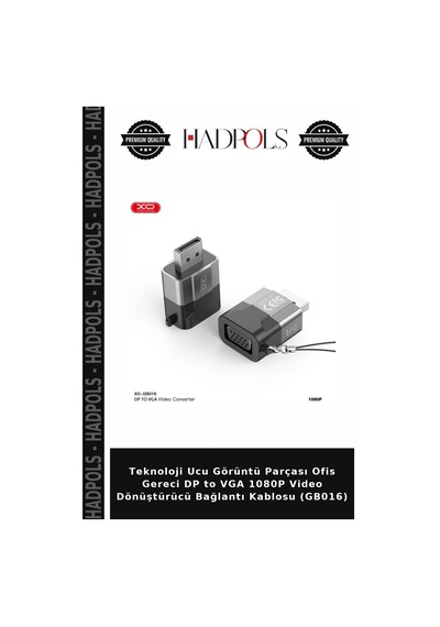 Teknoloji Ucu Görüntü Parçası Ofis Gereci Dp To Vga 1080p Video Dönüştürücü Bağlantı Kablosu Gb016