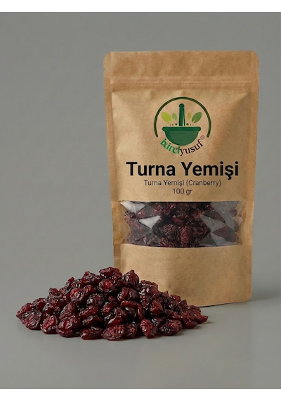 Turna Yemişi Kuru Turna Yemişi Cranberry Vaccinium Macrocarpon Doğal Kuru Meyve 100 G 100 G