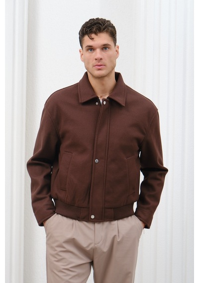 Baselco Bomber Basic Kaşe Ceket/mont Kahverengi