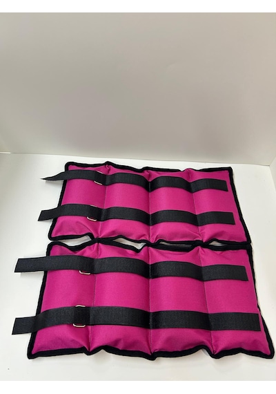 Me&ra Sport 2 Kg X 2 Adet El Ayak Bilek Ağırlık Seti Kum Ağırlık Torbası Pembe