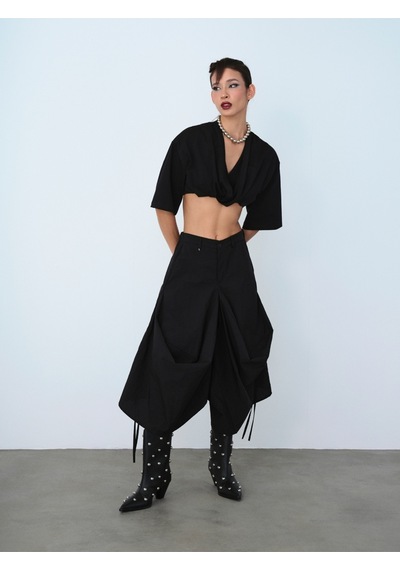 Oversize Kadın Top Siyah