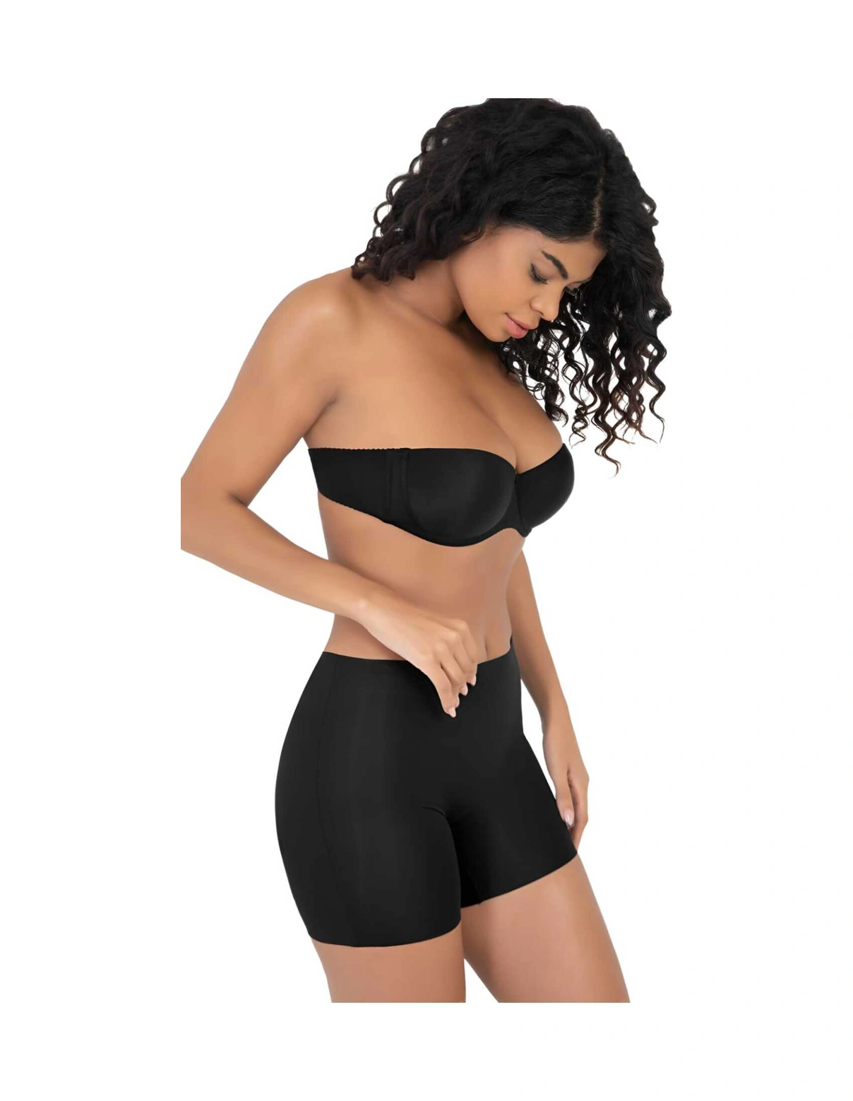 Tezzgelsin Kadın Lazer Kesim Ve Toparlayıcı Yüksek Bel Boxer Korse 3'lü Set Siyah