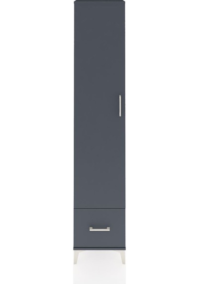 Arges Dolap 3 Raflı Tek Çekmeceli Tek Askılı 44x30x221 Antrasit-antrasit Aytası Arges Dolap 3 Raflı Tek Çekmeceli Tek Askılı 44x30x221 Antrasit-antrasit Aytası