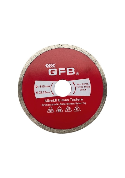 Gfb 2382 Beton-mermer-granit Kesici 230 Mm Sürekli Elmas Testere