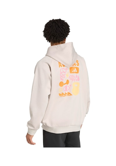 Adidas Gfx Hoodıe Krem Erkek Sweatshirt 000000000102264567 Bej