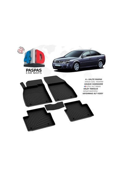 Opel Vectra C 4d Araca Özel Havuzlu Kauçuk Paspas 2004 Ve Üzeri