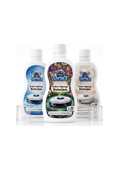 Robot Süpürge Deterjanı & Mop Temizleme Sıvısı 3lü Ekonomik Paket 500 Ml X 3 150 Kullanım
