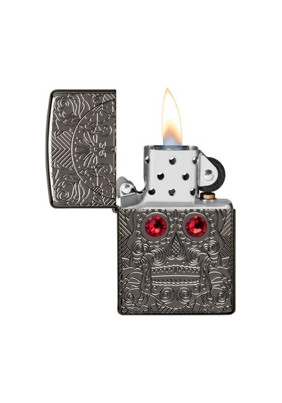 Zippo Çakmak 49300-083349 Crystal Skull Design