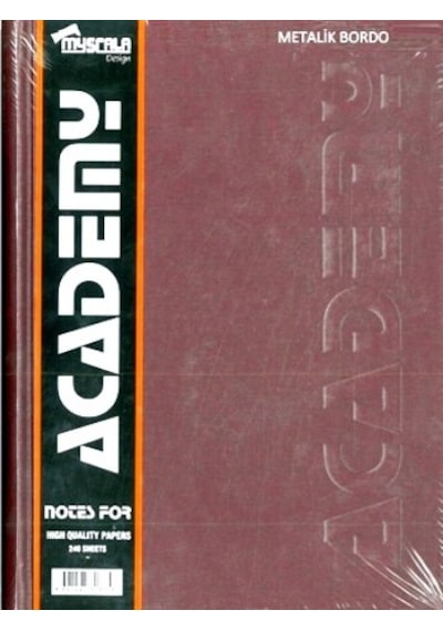 Özkan Defter 400 Yaprak Ciltli 20x28 Sert Kapak Kareli Bordo