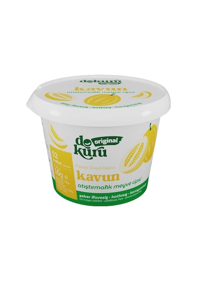 Dokuru Kavun Kuru Meyve Cipsi - Dondurularak Kurutulmuş Freeze Dried Çıtır Kavun 15 G