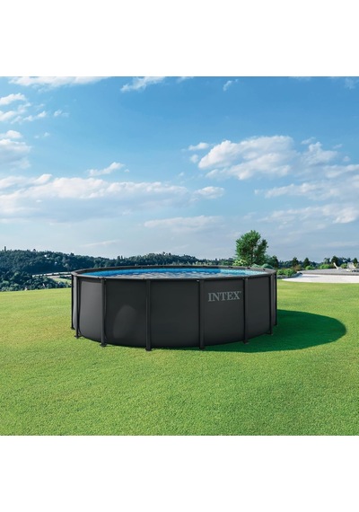 İntex 26330np Ultra Xtr Yuvarlak Prefabrik Aile Havuzu 549cmx132cm Merdiven+filtre+örtü Set