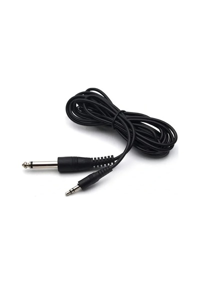 Powermaster Pm-15917 Siyah 6.3 Mm Gitar To 3.5 Mm Stereo Ara Kablo 1.4 Metre