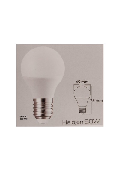 Led Ampul, 7w 50w Eşdeğer, 3000 Kelvin Sarı Işık, E27 Duy, G45, E Enerji, 540 Lümen Diğer