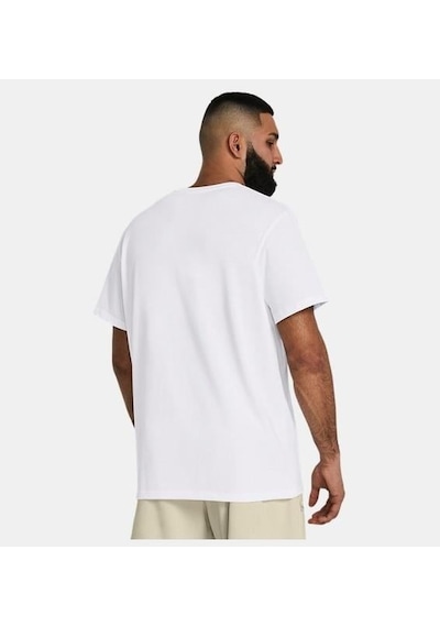 Under Armour Ua Hw Lc Patch Ss Erkek T-shirt-29638 Beyaz