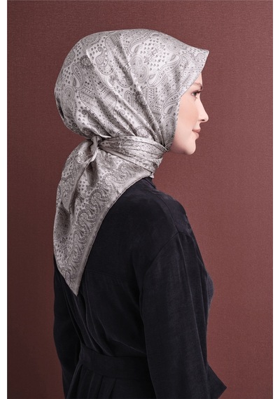 Armine İpek Eşarp 2027 Kış - 9631-85 Krem Sura