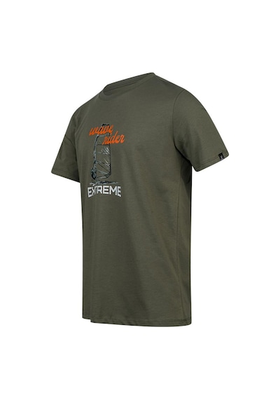 2as Alex Baskılı Erkek Sıfır Yaka T-shirt 042 Haki
