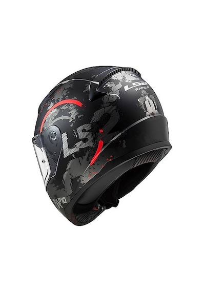 Ls2 Rapıd 2 Cırcle Mat Tıtanıum-turuncu Kask Gri