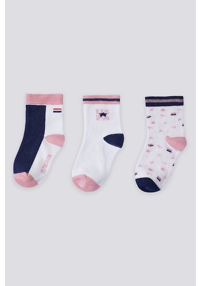 U.S. Polo Assn. U.s. Polo Assn Kız Bebek Beyaz Çorap Beyaz