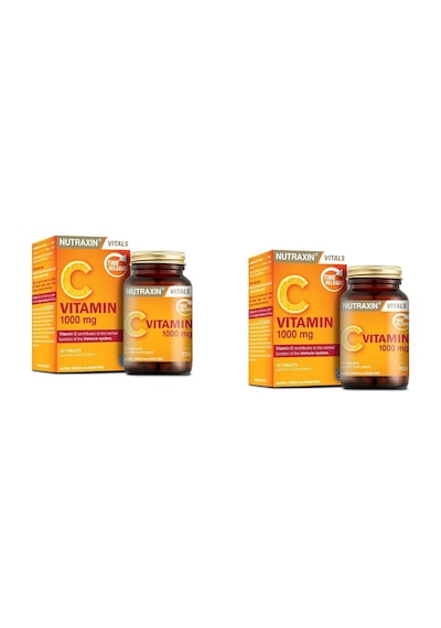 Nutraxin Vitamin C 1000 MG Takviye Edici Gıda 30 Tablet 2 Adet