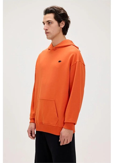 Bad Bear Drake Hoodie Os Turuncu Erkek Sweatshirt 001