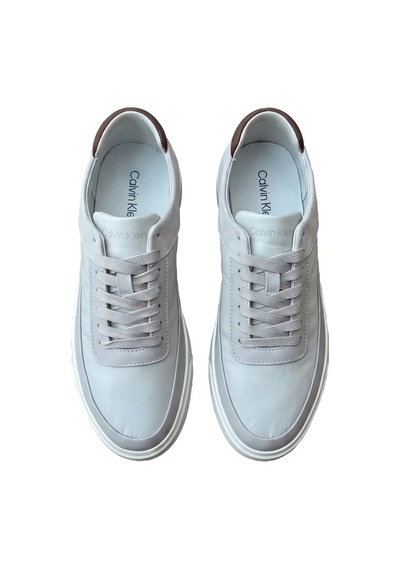 Calvin Klein Low Prof Cups Lac Ox, 02e Beyaz Kadın Spor Ayakkabı & Sneaker