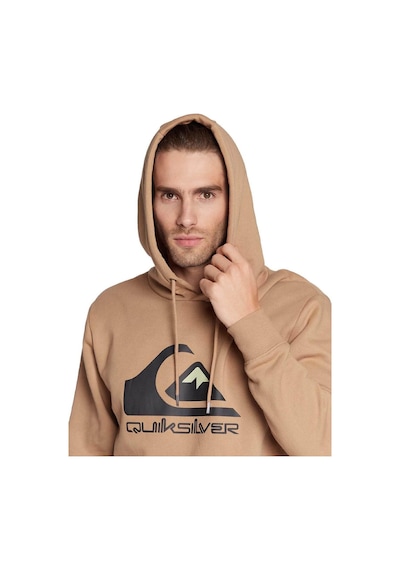 Quiksilver Eqyft04450 Big Logo Hoodie Kahverengi Erkek Sweatshirt Kahverengi
