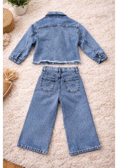 Uğur Bebe Kız Çocuk Mavi Yıldız Taşlı Kot Ceket Pantolon Takım Trend, Şık, Rahat, Yeni Sezon Mavi Mavi Uğur Bebe Kız Çocuk Mavi Yıldız Taşlı Kot Ceket Pantolon Takım Trend, Şık, Rahat, Yeni Sezon Mavi Mavi
