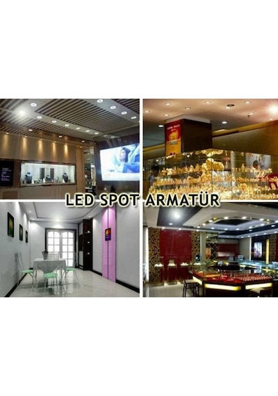 5 Watt Cob Led Gömme Spot Downlight Armatür 10 Adet Set Spot Lamp