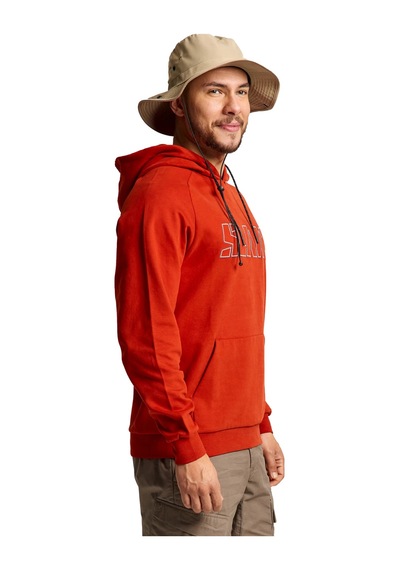 Slam Slam Logo Hoodıe Erkek Sweatshırt W37 Kiremit