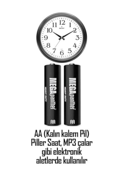 Telvesse 24lü Aa R6 Kalın Kalem Pil Saat Pili Zn-c 1.5v