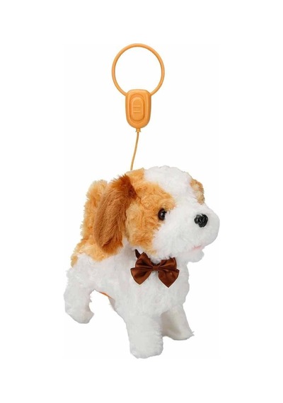 2860 Sesli Hareketli Peluş Sevim Köpek Latte