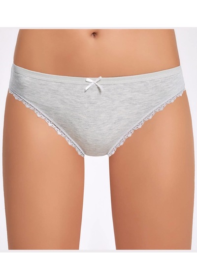Melanjlı Dantelli Bikini Külot 001