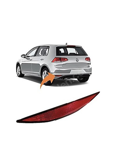 Volkswagen Golf 7 2014-2017 Arka Tampon Reflektör Sol Oem 5g0945105