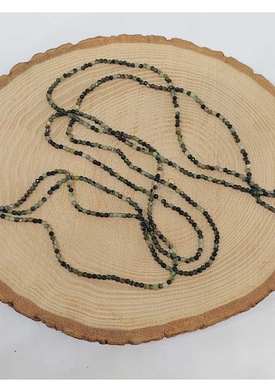 Bileklik Boy Zümrüt Taşı Dizi 2mm 51180 Yarım Dizi 17cm Uzunluğundadır Çok Renkli