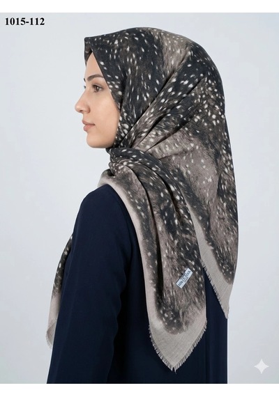 Dolce Life Dolce Cool Desenli Flamlı Pamuk Eşarp 1015-112 Çok Renkli