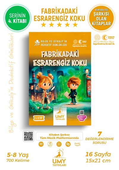 Umy Yayınları Fabrikadaki Esrarengiz Koku - Çocuklar İçin Neden-sonuç İlişkisi Ve Doğa Sevgisi Temalı Kitap