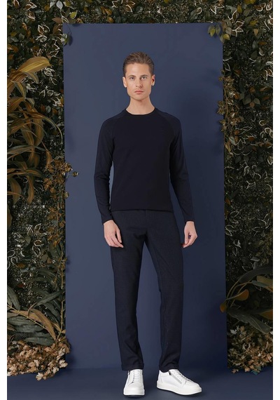 Efor Ts 872 Slim Fit Lacivert Spor T-shirt Lacivert