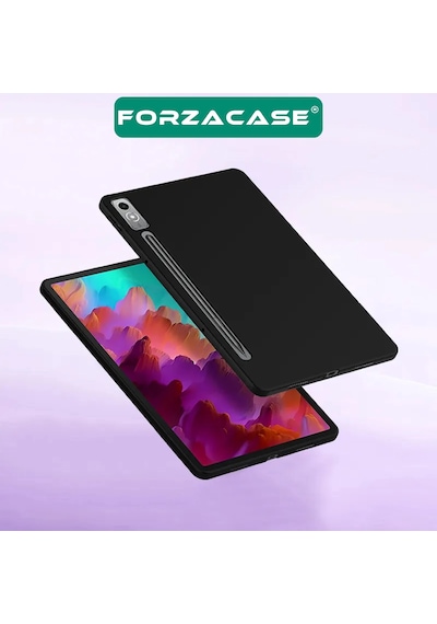 Forzacase Lenovo Tab P12 12.7 İnch Tb370fu Tablet İle Uyumlu Silikon Kılıf Siyah - Fc155 Tablet Kılıfı
