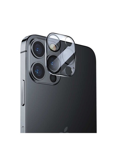 Apple Uyumlu iPhone 12 Pro Integrated Kamera Lens Koruyucu Cam Şeffaf