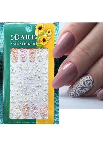 5d-k127 Kabartmalı Tırnak Stıcker