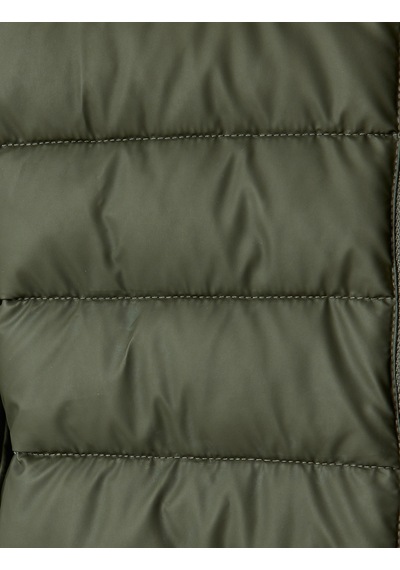 Koton Dik Yaka Etiket Detaylı Lateks Kumaş Slim Fit Şişme Ceket Haki 5wam20029hw Haki Koton Dik Yaka Etiket Detaylı Lateks Kumaş Slim Fit Şişme Ceket Haki 5wam20029hw Haki