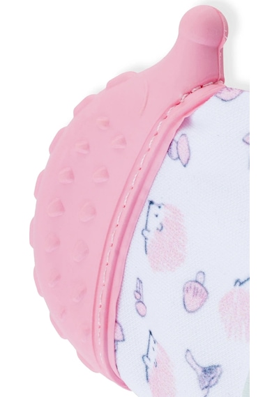 Babyjem Bebek Diş Kaşıyıcı Eldiveni Kirpi Pembe